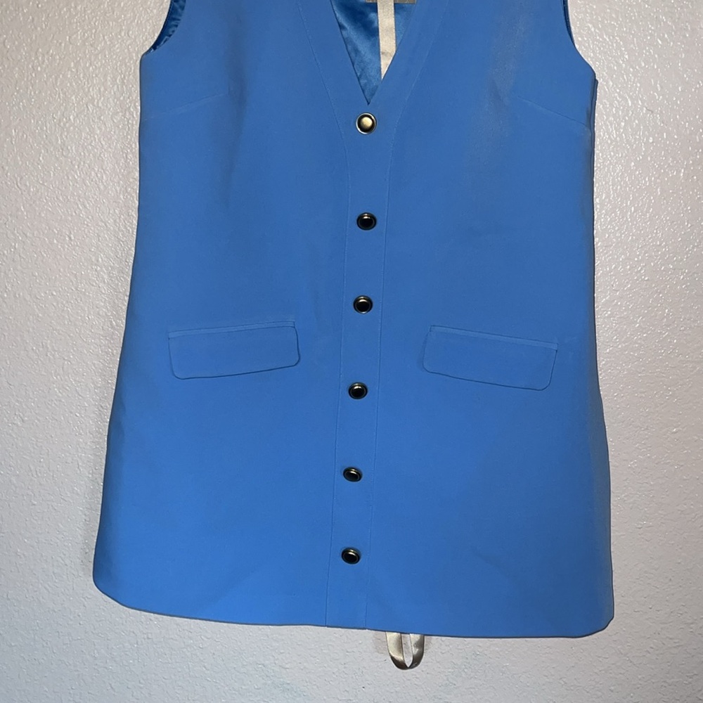 Meshki Blue Florentina Suiting Mini Dress - Picture 6 of 10